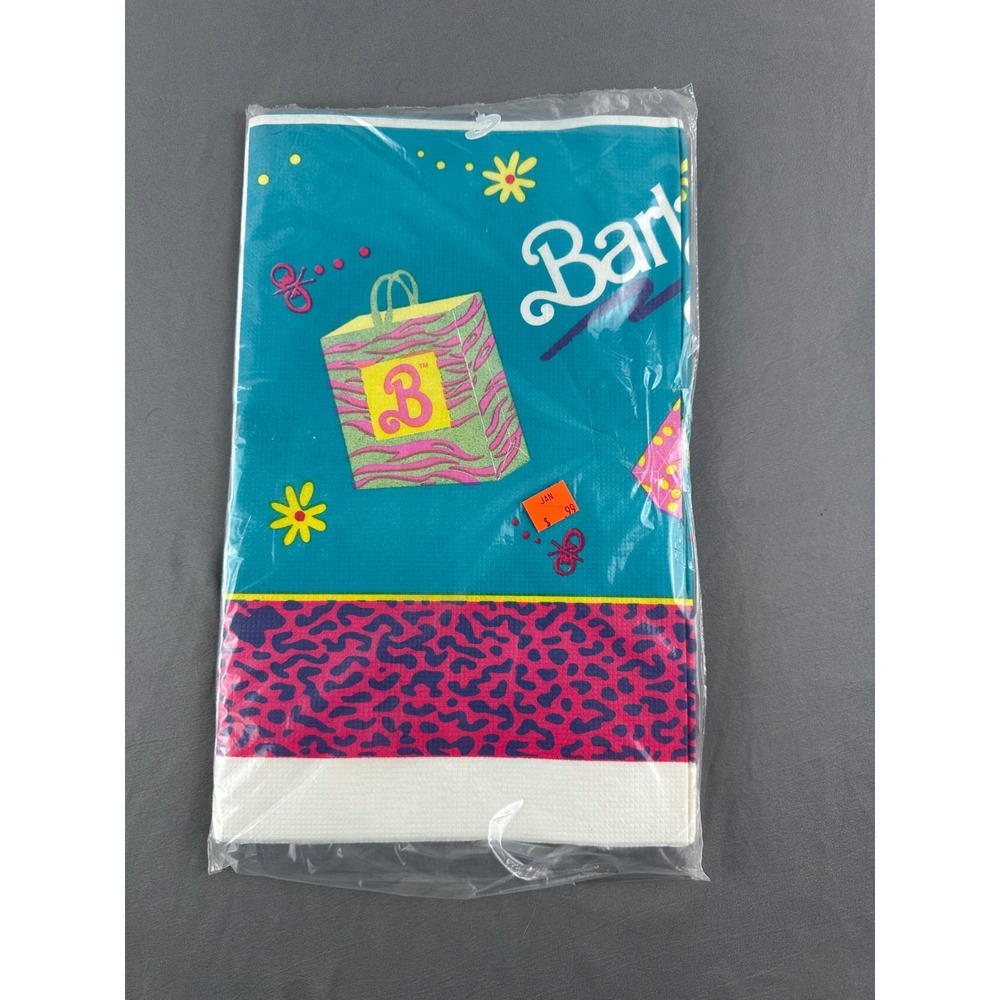 80's Barbie Retro Table cloth 52x96in NOS